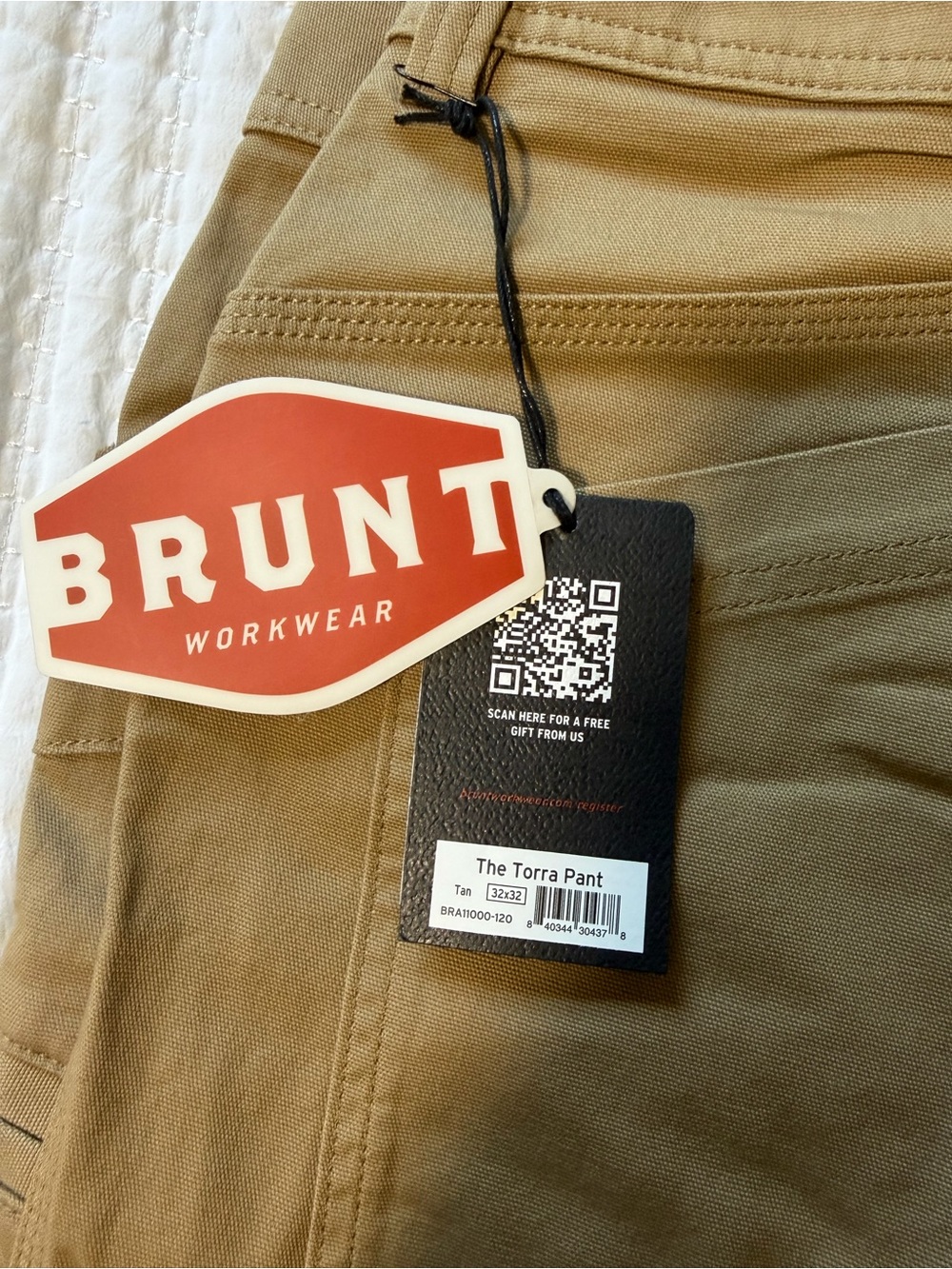 Brunt Workwear Torra Cargo Pants - Tan